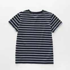 Black and White Striped Kids Tee