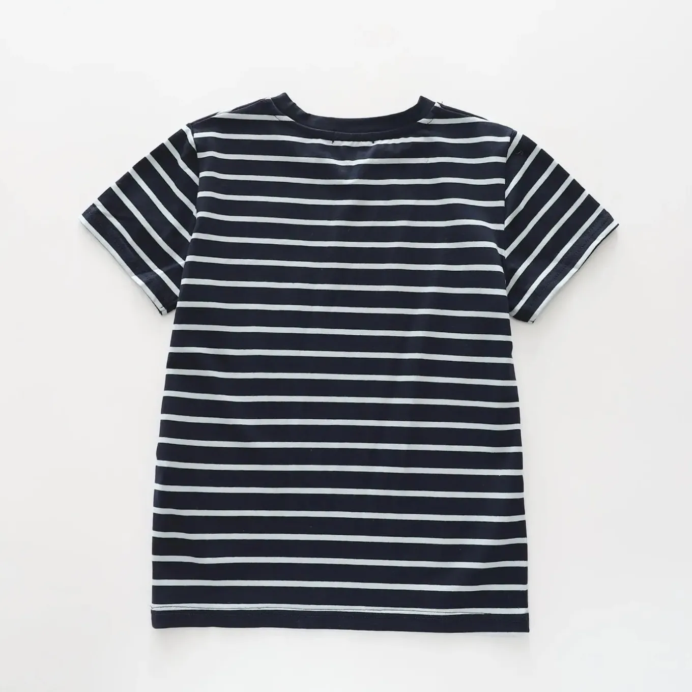 Black and White Striped Kids Tee
