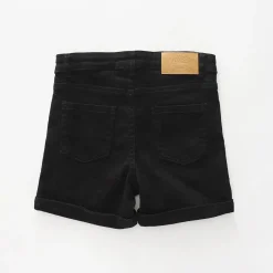 Black Denim Shorts