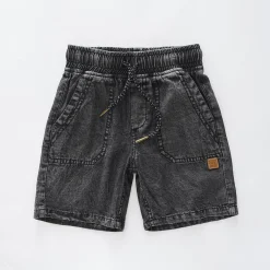 Black Denim Skate Shorts