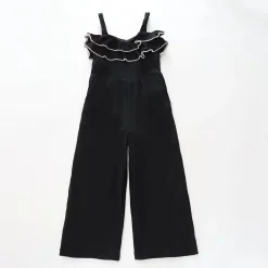 Black Ruffle Jumpsuit