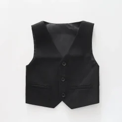 Black Waistcoat Vest