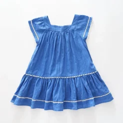 Blue and White Dress