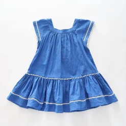 Blue and White Dress