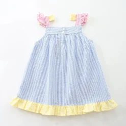 Blue Bee Flower Dress