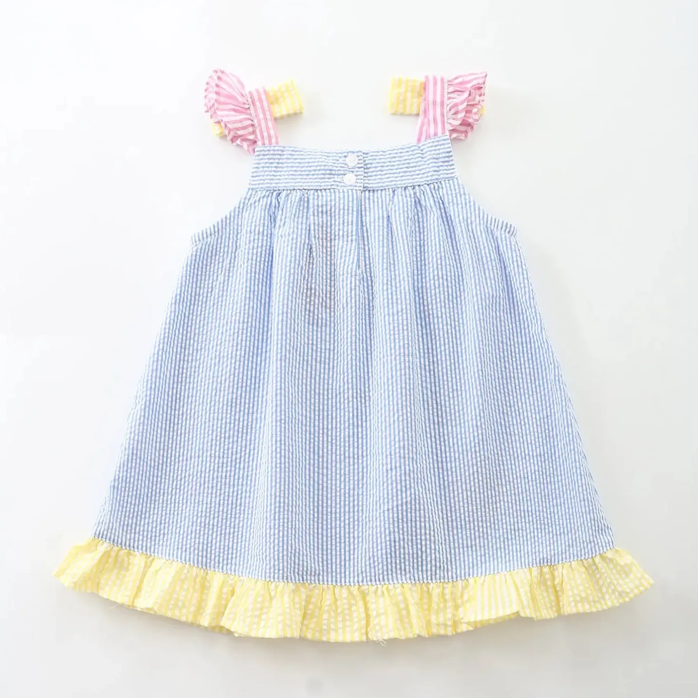 Blue Bee Flower Dress