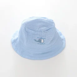 Blue Cheesecloth Bucket Hat
