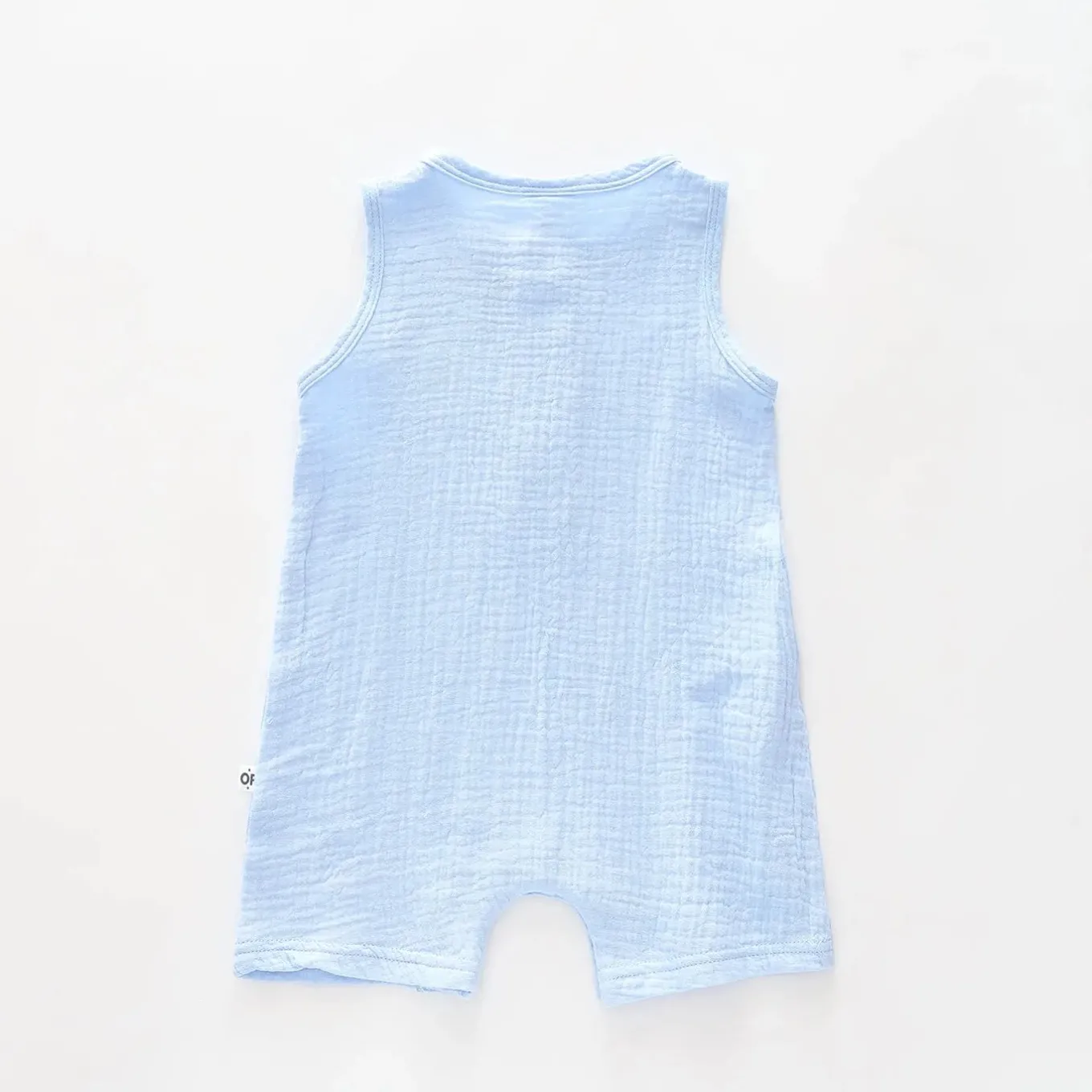Blue Cheesecloth Romper