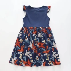 Blue Florals, Older Girls Day Dress