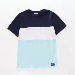 Blue Spliced Tee