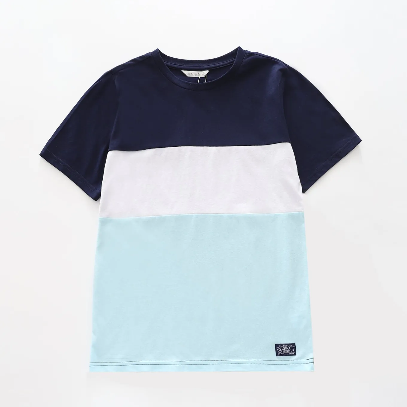 Blue Spliced Tee