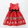 Border Print Christmas Dress