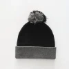 Boys Black and Grey Beanie