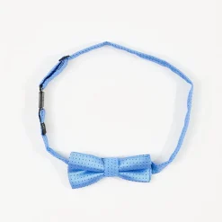 Boys Blue Mini Square Bow Tie
