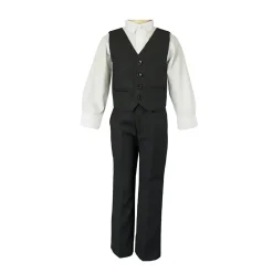 Boys' Formal Black Suit, 3 Piece Set (size 8 years to 16 years)