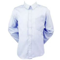 Boys' Formal Collared Shirt Blue Pinstripe size 8 - 13 years