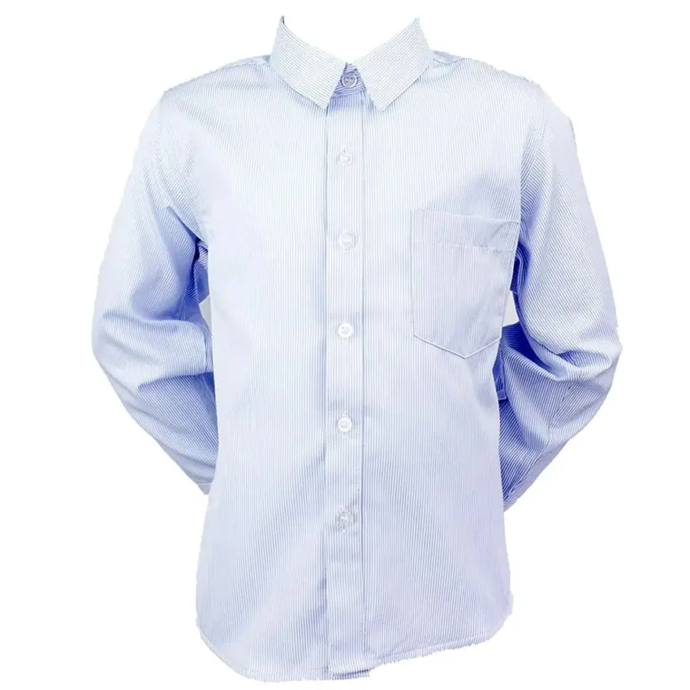 Boys' Formal Collared Shirt Blue Pinstripe size 8 - 13 years