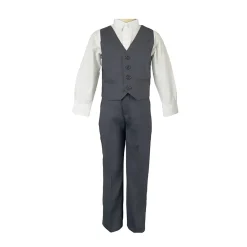 Boys' Formal Grey Suit, 3 Piece Set (size 8 years to 16 years)