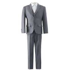 Boys Formal Light Grey Suit, 4 Piece Set (size 6 months to 7 years)