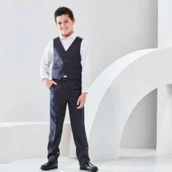 Boys' Formal Navy Suit, 3 Piece Set (size 8 years to 16 years)