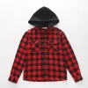 Boys Hooded Check Shirt