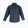 Boys' Navy Button-Up Dress Shirt size 8 - 13 years