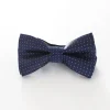 Boys' Patterned Bowtie - Navy and White Spot