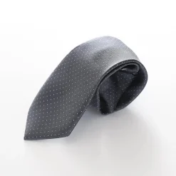 Boys' Patterned Neck Tie - Grey and White