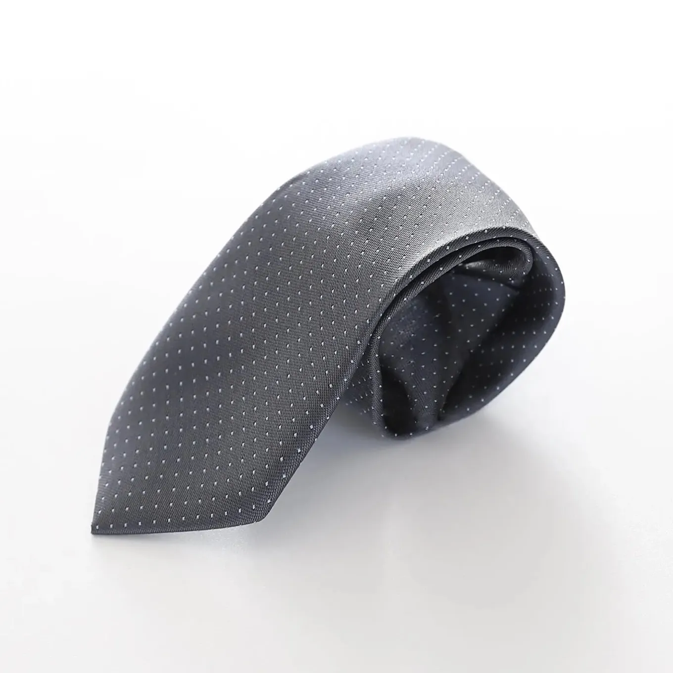 Boys' Patterned Neck Tie - Grey and White