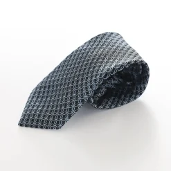 Boys' Patterned Necktie - Black and Blue Floral