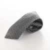 Boys' Patterned Necktie - Black and White Floral