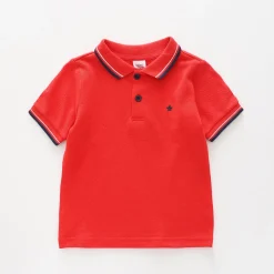 Boys Red Polo Top
