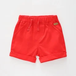 Boys Red Woven Shorts