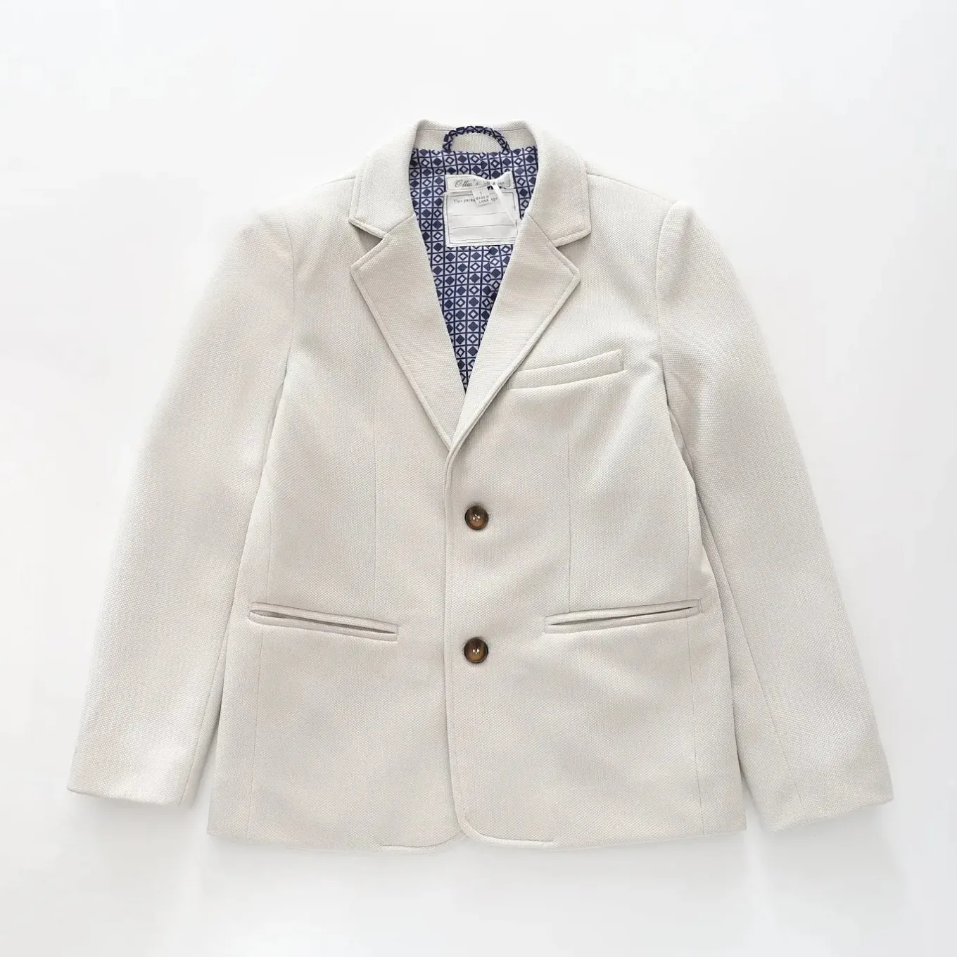Boys Stone Textured Blazer
