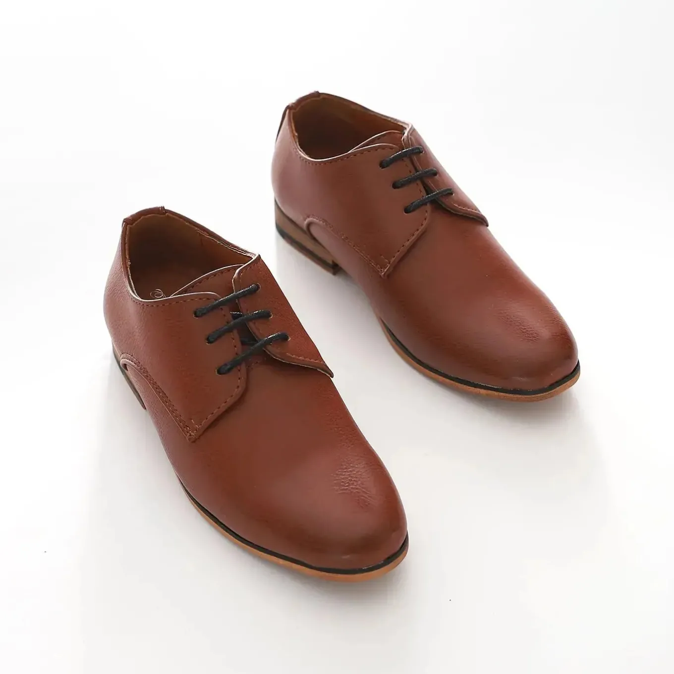 Boys Tan Formal Shoes