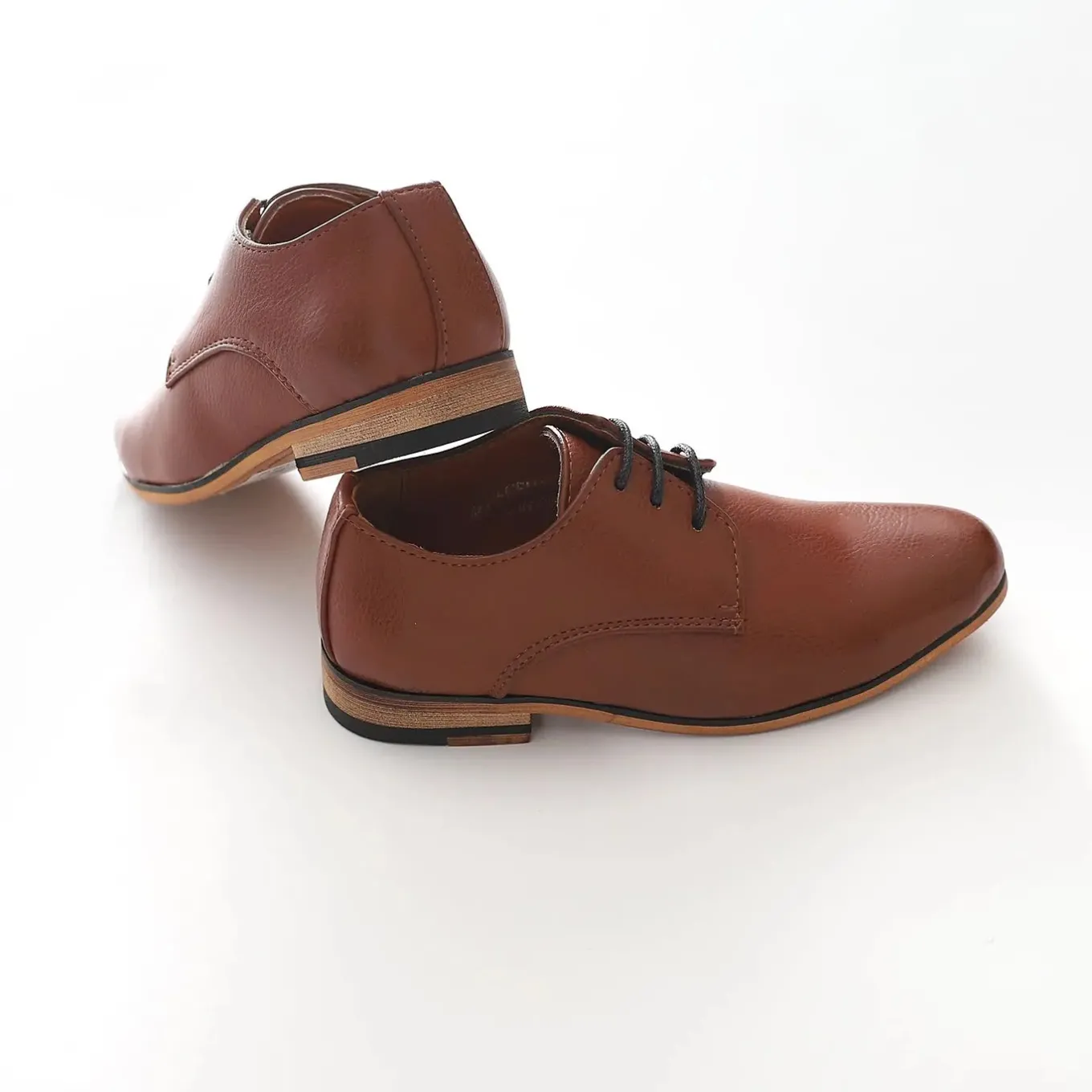 Boys Tan Formal Shoes