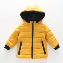 Boys' Yellow Puffer Jacket