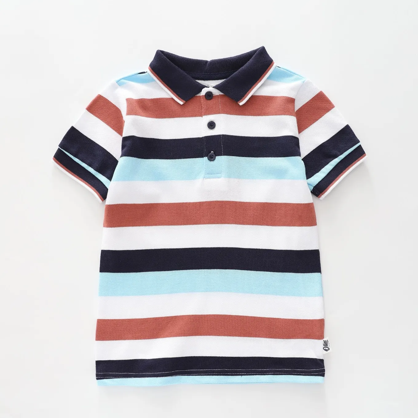 Casual Stripes Polo Top