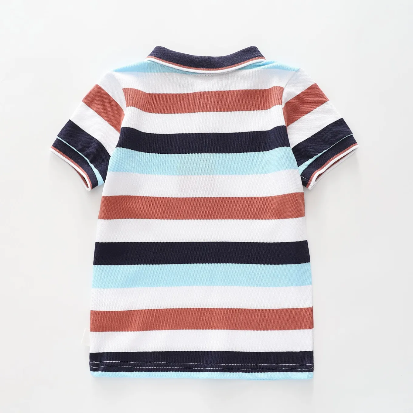 Casual Stripes Polo Top