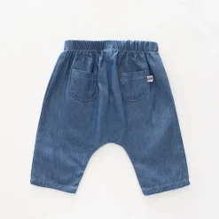Chambray Drop Crotch Pants