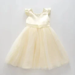 Champagne Satin, Girls Special Occasion Dress