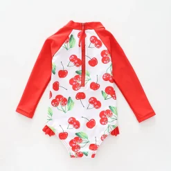 Cherry Print Paddle Suit