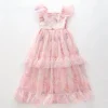 Chiffon Floral Tiered Dress