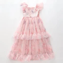 Chiffon Floral Tiered Dress