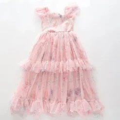 Chiffon Floral Tiered Dress