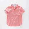 Coral Oxford Shirt