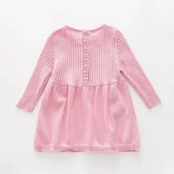Cotton-tail, Baby Girl Pink Knit Dress