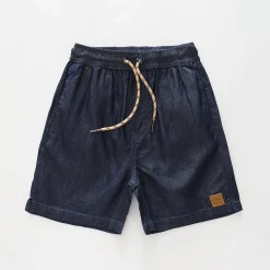 Dark Chambray Shorts