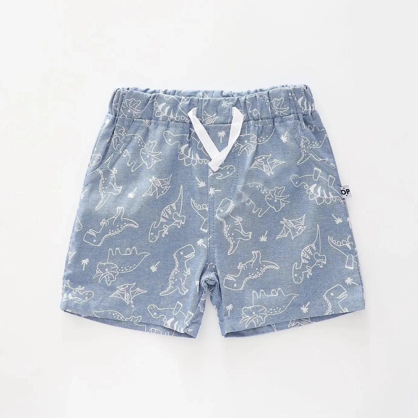 Dino Chambray Shorts