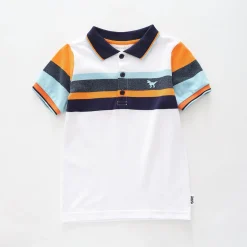 Dino Stripe Polo Top
